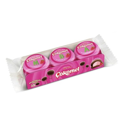 ULKER COKOMEL 3LU MARSHMALLOW - STRAWBERRY