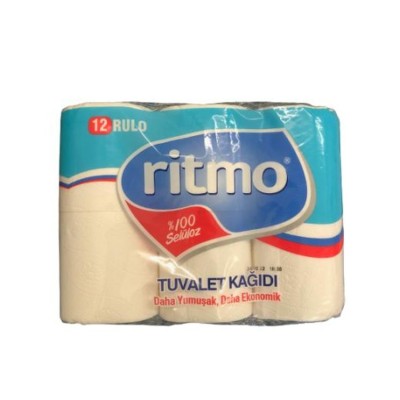 Ritmo Toilet Paper (Tuvalet Kagidi) 12 Rolls