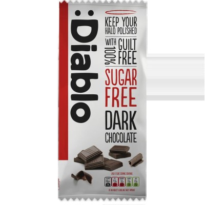 Diablo Sugar Free Dark Chocolate With Sweetener (85G)