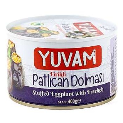 YUVAM FIRIKLI PATLICAN DOLMASI 400 GR x 12